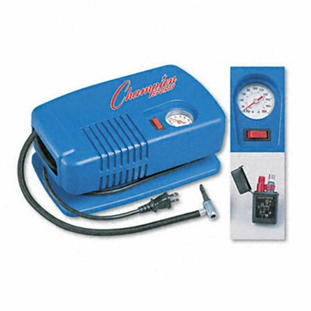 CHAMPION SPORTS Champion Sport  Electric Inflating Pump with Gauge  Hose & Needle  1/4 HP Compressor CH32187